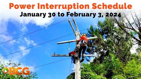 BENECO Power Interruption Schedule from January 30 to .